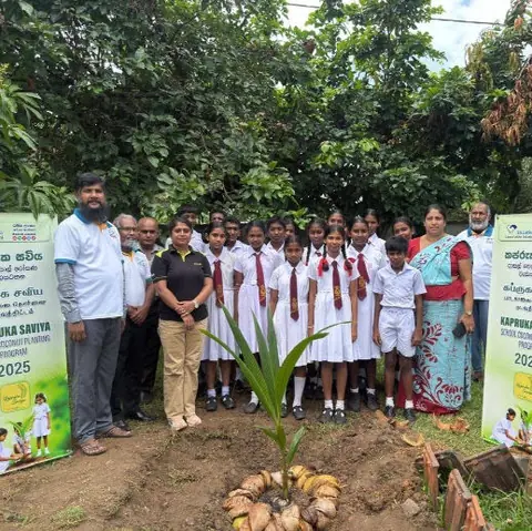 Tree planting with school children