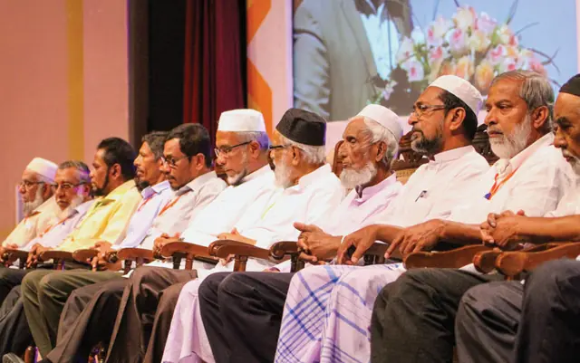 Senior leaders on stage