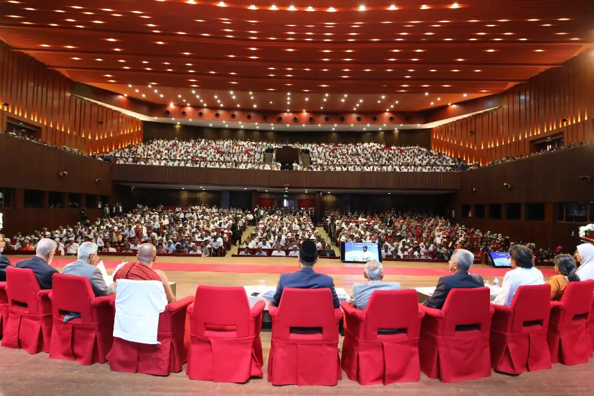 Packed conference hall